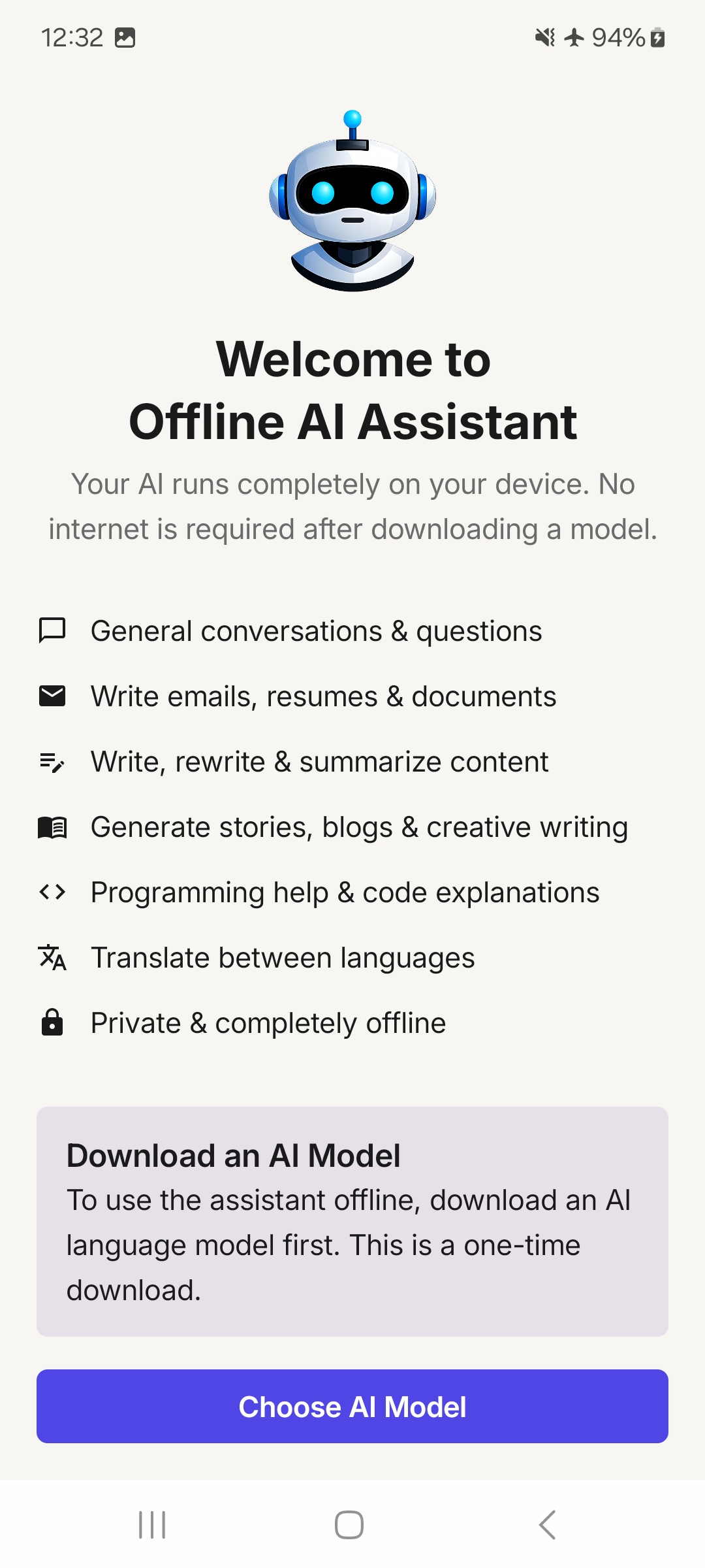 Offline AI Assistant